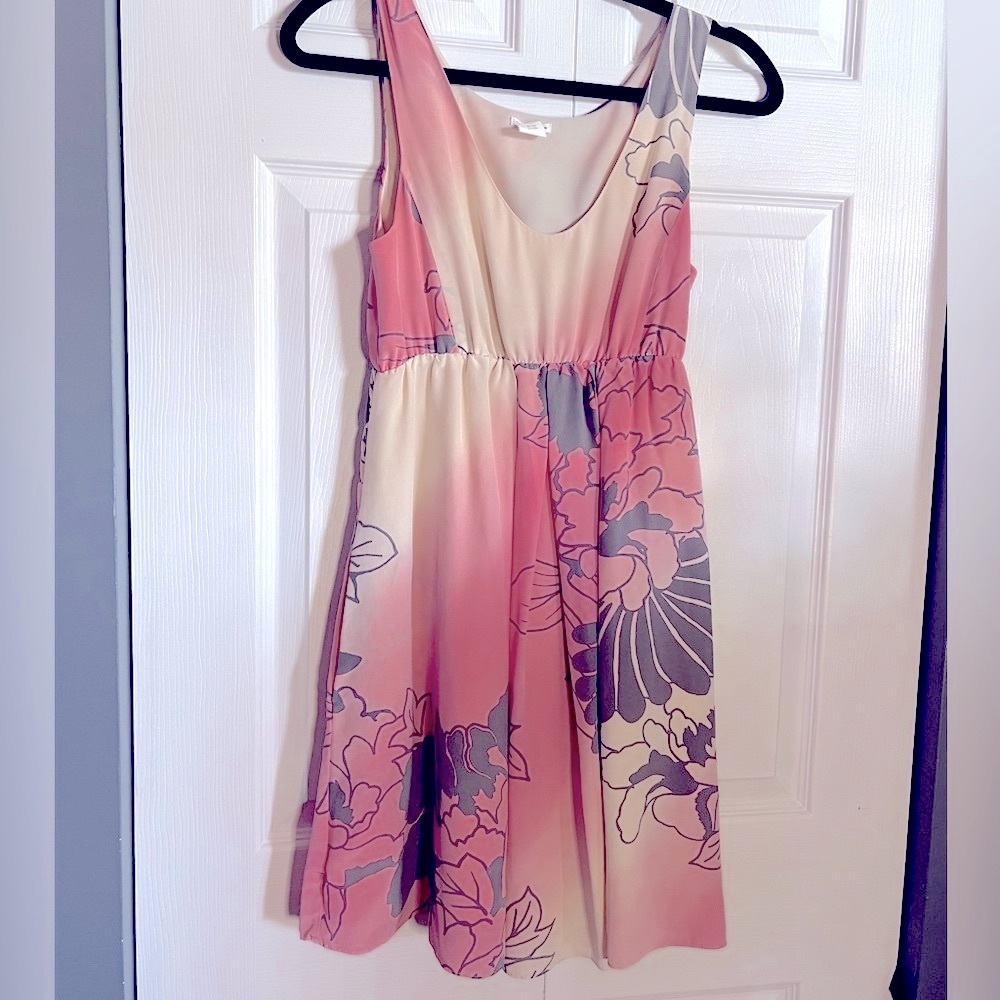 Banana Republic Silk Floral Sleeveless Dress